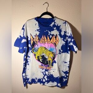 Def Leppard High ‘N’ Dry Tie-Dye Graphic Tee - XL (New Without Tags)